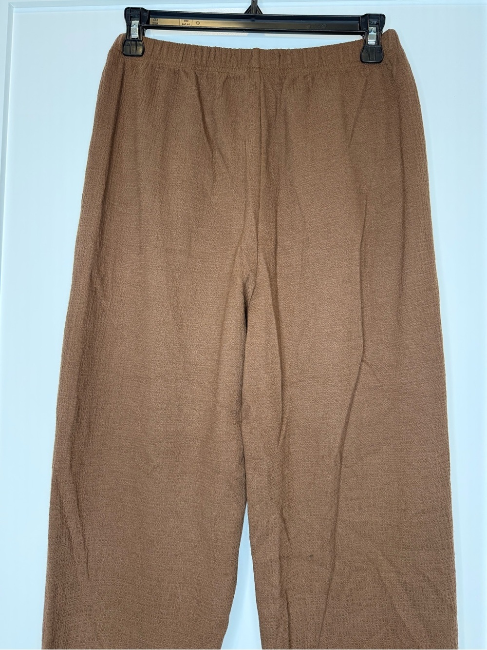Oak + Fort Brown Ribbed Elastic Waist Straight Leg Pants XS NWT - Picture 4 of 12